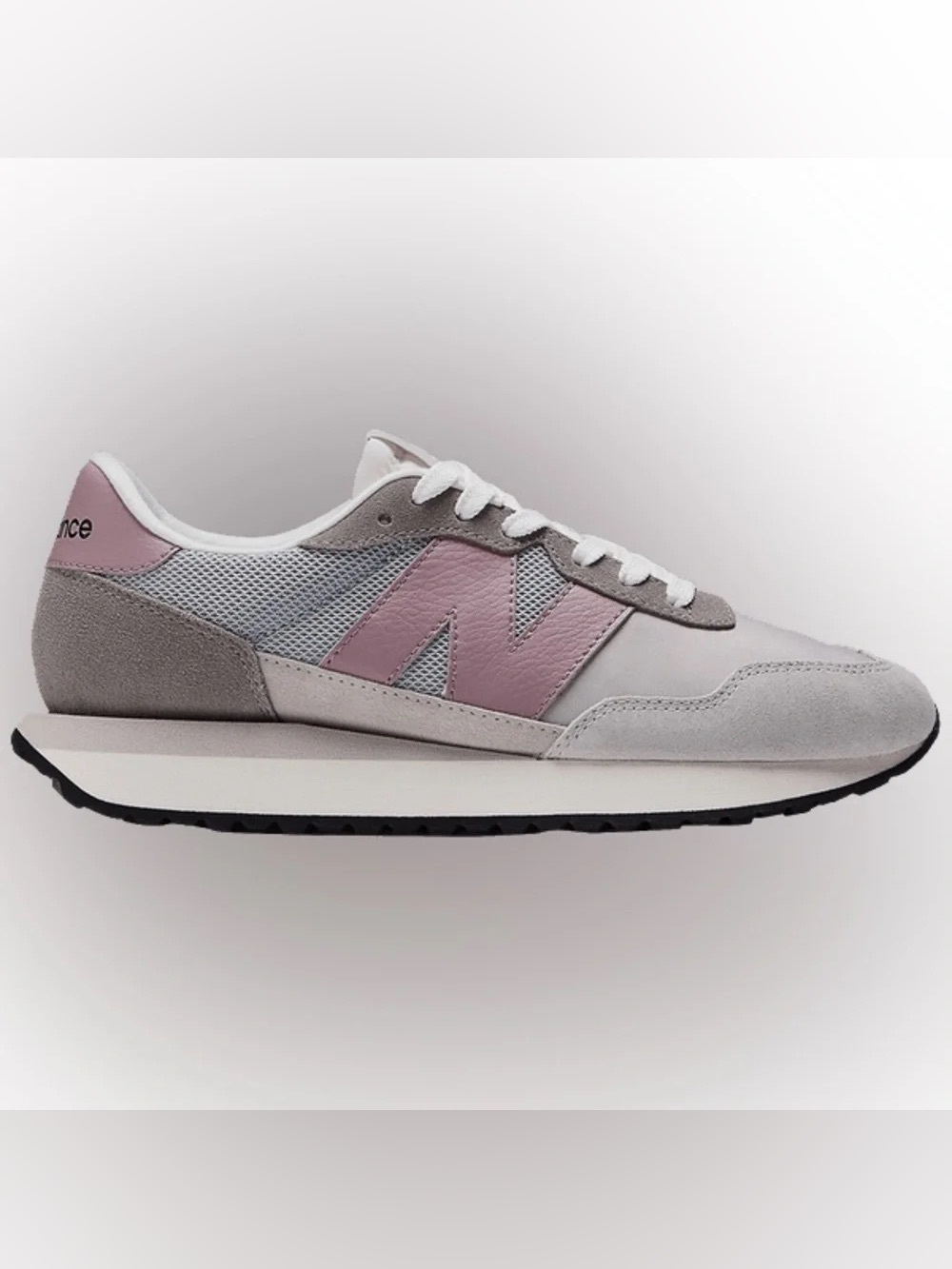 New Balance 237: Classic Women's Casual Sneakers in grey and lilac
